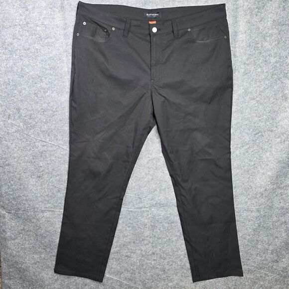 Bluffworks Pants Mens 40x30 Charcoal Ascender Slim Fit 5-Pocket Performance - Picture 1 of 8